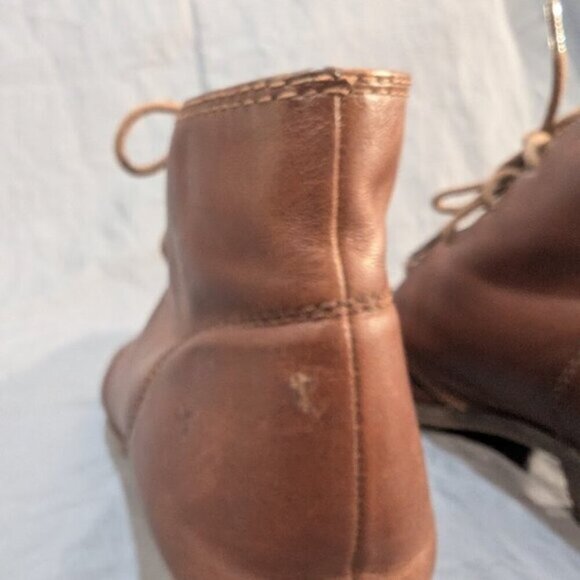 Frye Ruby Brown Leather Chukka Boots Women Size 9 - Picture 6 of 11